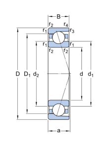 Картинка 7002 CD/P4ADBB  подшипник SKF от компании «BC Industry» - SKF Шымкент, SKF Алматы. Купить подшипники SKF в Шымкенте. Купить подшипники SKF в Алматы. SKF Казахстан.