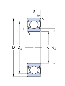 Картинка 6002-2RSH/C3WT   подшипник SKF от компании «BC Industry» - SKF Шымкент, SKF Алматы. Купить подшипники SKF в Шымкенте. Купить подшипники SKF в Алматы. SKF Казахстан.