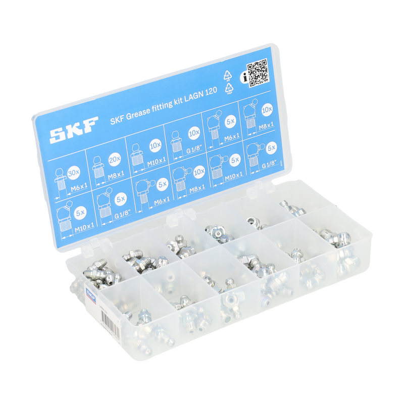 LAGN 120 Набор переходников SKF от компании «BC Industry» Картинка LAGN 120 Набор переходников SKF от компании «BC Industry» - Профессиональное оборудование для обслуживания промышленных трансмиссий, подшипниковых узлов, валов, ременного привода, шкивов, валов. Инструменты монтажа и демонтажа подшипников, выверка шкивов, соосности, лазерная центровка валов - Алматы, Шымкент, Казахстан..