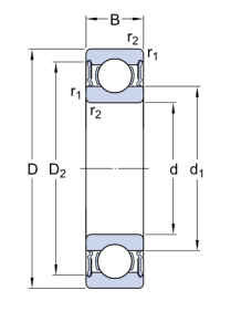 Картинка 6312-2RSH/C3   подшипник SKF от компании «BC Industry» - SKF Шымкент, SKF Алматы. Купить подшипники SKF в Шымкенте. Купить подшипники SKF в Алматы. SKF Казахстан.