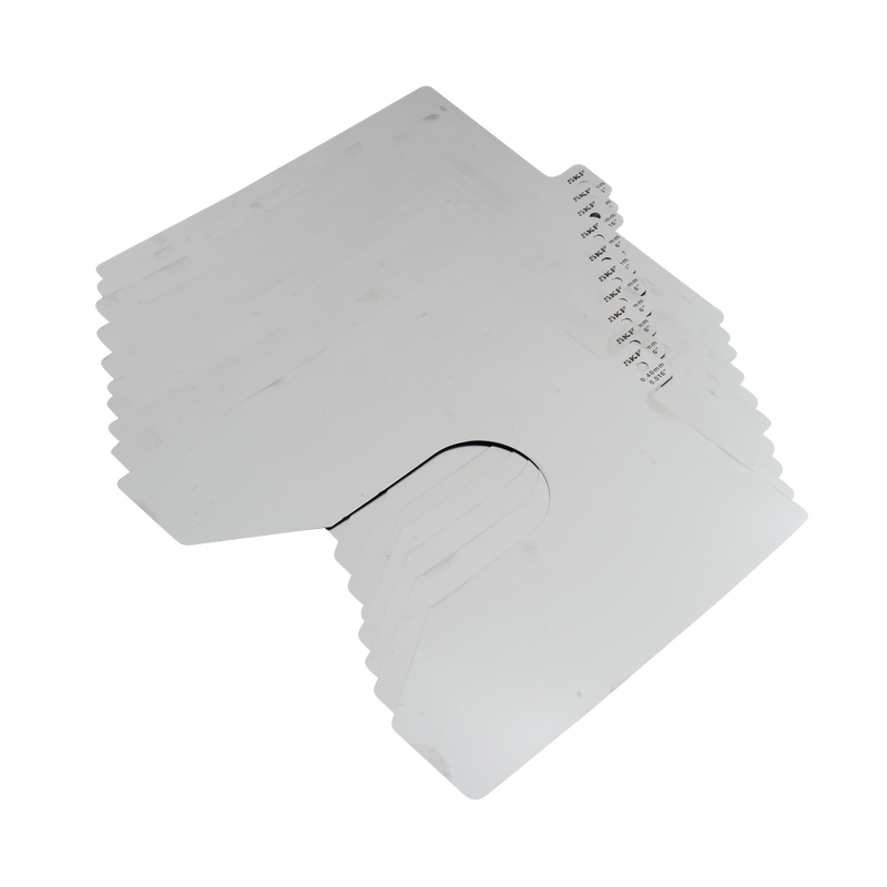 Картинка TMAS 200-040   Калиброванные пластины SKF от компании «BC Industry» - Профессиональное оборудование для обслуживания промышленных трансмиссий, подшипниковых узлов, валов, ременного привода, шкивов, валов. Инструменты монтажа и демонтажа подшипников, выверка шкивов, соосности, лазерная центровка валов - Алматы, Шымкент, Казахстан..