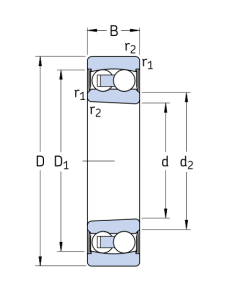 Картинка 2210 E-2RS1KTN9/C3 подшипник SKF от компании «BC Industry» - SKF Шымкент, SKF Алматы. Купить подшипники SKF в Шымкенте. Купить подшипники SKF в Алматы. SKF Казахстан.