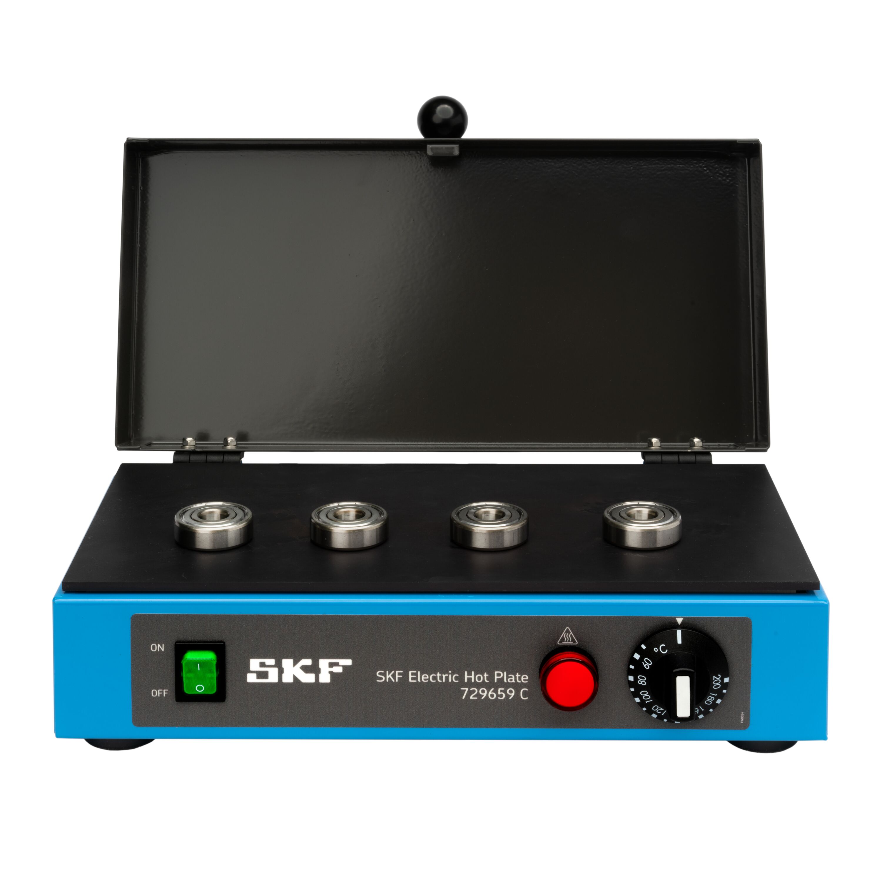 Картинка 729659 C Электрическая плитка SKF от компании «BC Industry» - Профессиональное оборудование для обслуживания промышленных трансмиссий, подшипниковых узлов, валов, ременного привода, шкивов, валов. Инструменты монтажа и демонтажа подшипников, выверка шкивов, соосности, лазерная центровка валов - Алматы, Шымкент, Казахстан..