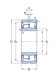 Картинка BS2-2218-2CS/VT143  подшипник SKF от компании «BC Industry» - SKF Шымкент, SKF Алматы. Купить подшипники SKF в Шымкенте. Купить подшипники SKF в Алматы. SKF Казахстан.