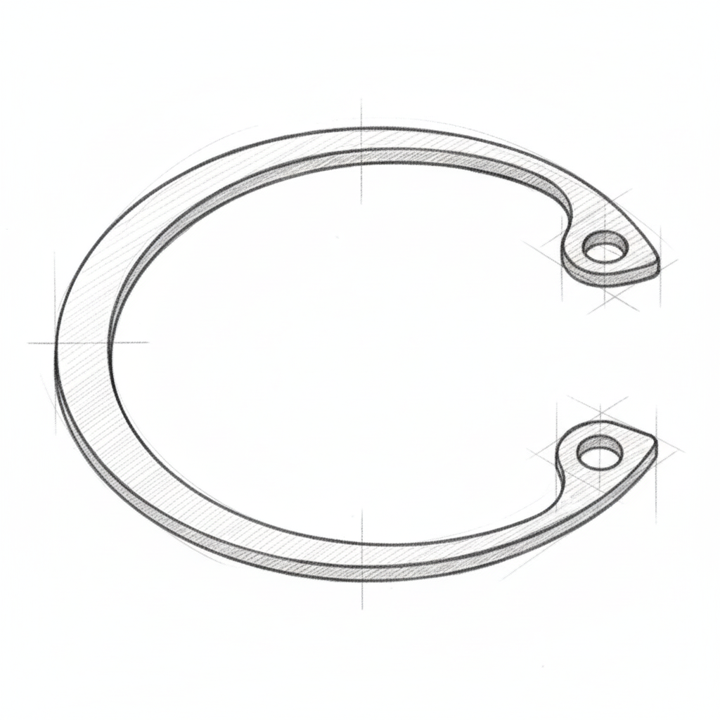 DIN 472 (J) Кольцо стопор...