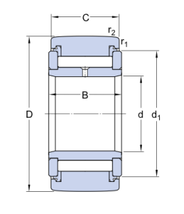 Картинка NATV 20 PPA   подшипник  SKF от компании «BC Industry» - SKF Шымкент, SKF Алматы. Купить подшипники SKF в Шымкенте. Купить подшипники SKF в Алматы. SKF Казахстан.