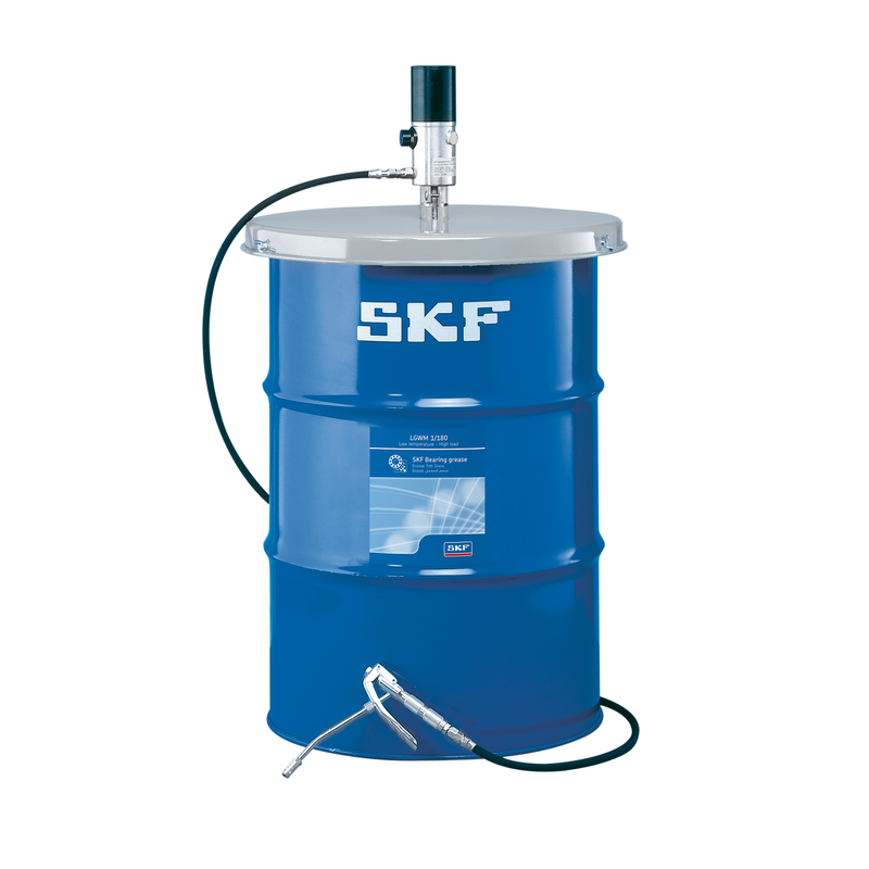 Картинка LAGG 180 AE  Насос для бочек 180кг пневматический  от компании «BC Industry» - Профессиональное оборудование для обслуживания промышленных трансмиссий, подшипниковых узлов, валов, ременного привода, шкивов, валов. Инструменты монтажа и демонтажа подшипников, выверка шкивов, соосности, лазерная центровка валов - Алматы, Шымкент, Казахстан..