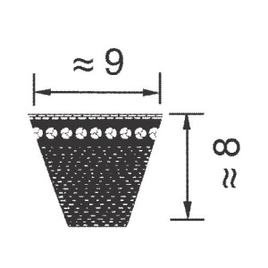Картинка 3VX 630 ремень optibelt Super X-POWER от компании BCIndustry