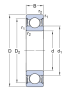 6311-2RS1/C3GJN   подшипник SKF