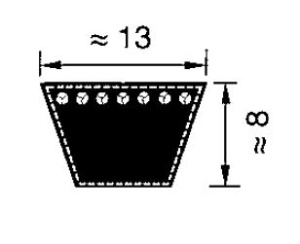 Картинка A71 (1800-1830) ремень Optibelt VB от компании BCIndustry