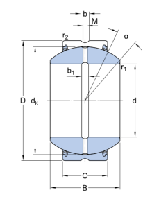 Картинка GEH 35 ES-2RS   подшипник  SKF от компании «BC Industry» - SKF Шымкент, SKF Алматы. Купить подшипники SKF в Шымкенте. Купить подшипники SKF в Алматы. SKF Казахстан.