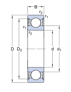 Картинка 6309-2RS1/C3WT подшипник SKF от компании «BC Industry» - SKF Шымкент, SKF Алматы. Купить подшипники SKF в Шымкенте. Купить подшипники SKF в Алматы. SKF Казахстан.