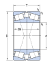 30218 J2/DF  подшипник SKF