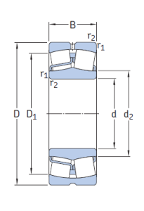 Картинка 22216 E/W64   подшипник  SKF от компании «BC Industry» - SKF Шымкент, SKF Алматы. Купить подшипники SKF в Шымкенте. Купить подшипники SKF в Алматы. SKF Казахстан.